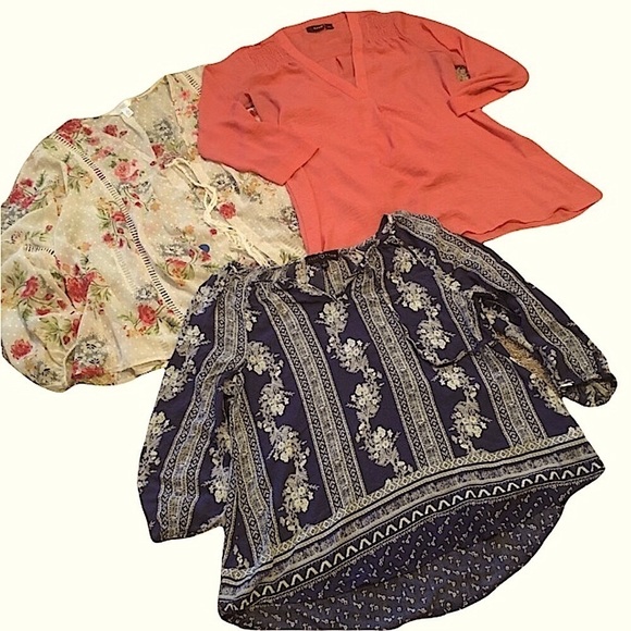 Fred David, ANA, Time and Tru Tops - Womens Blouse Bundle of 3 S
